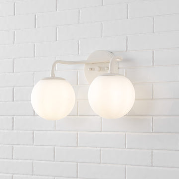 Louis Parisian Globe Metal/Frosted Glass Modern Contemporary LED Vanity